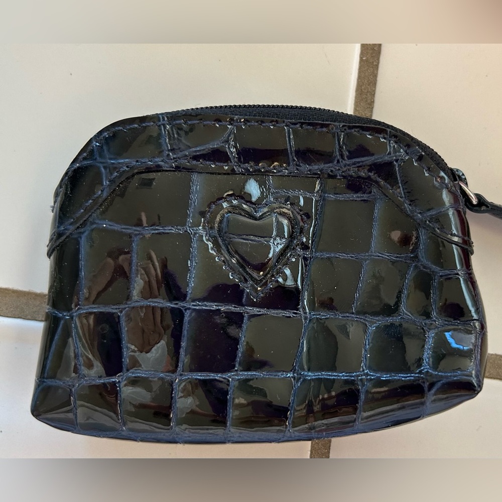 Brighton Patent Crocodile Embossed coin purse